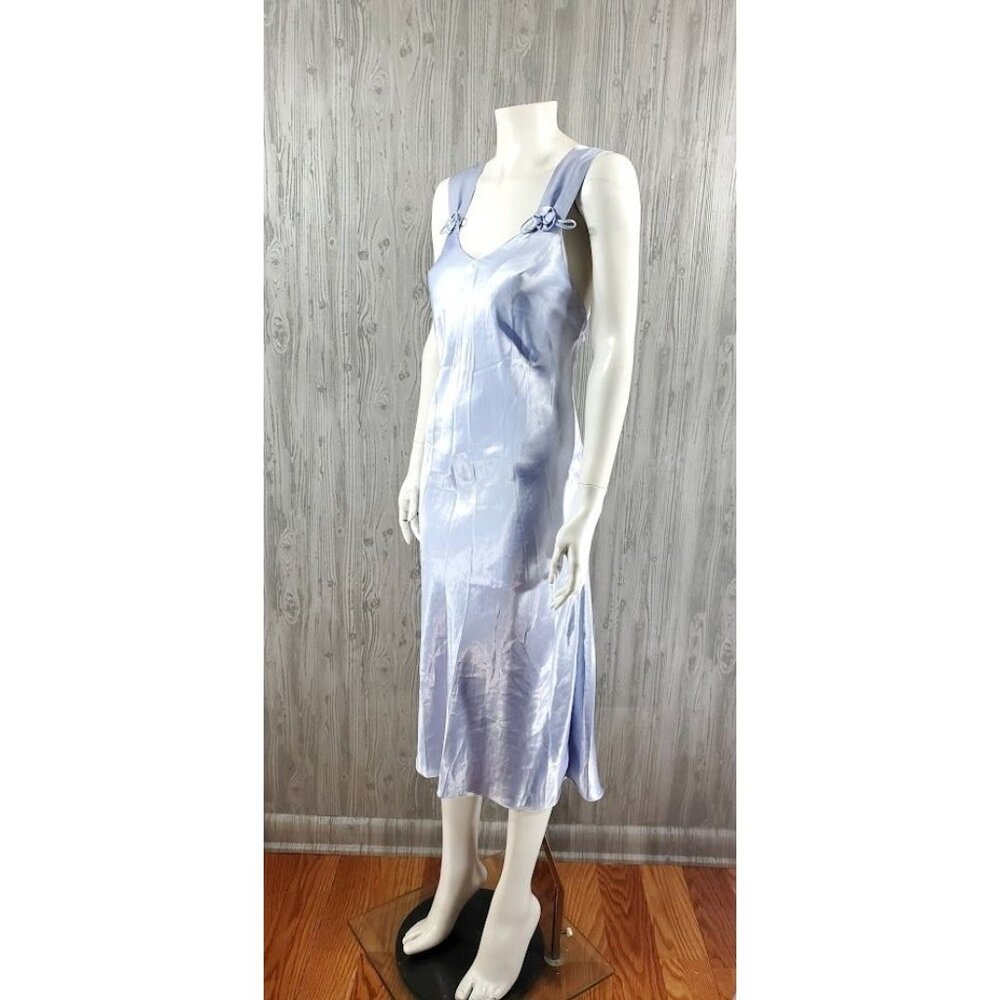 Vintage Slip Dress 90s Midi Purple Silky Satin Grunge lingerie bridal boudoir